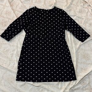 Old Navy Black Dress with White Polka Dots
